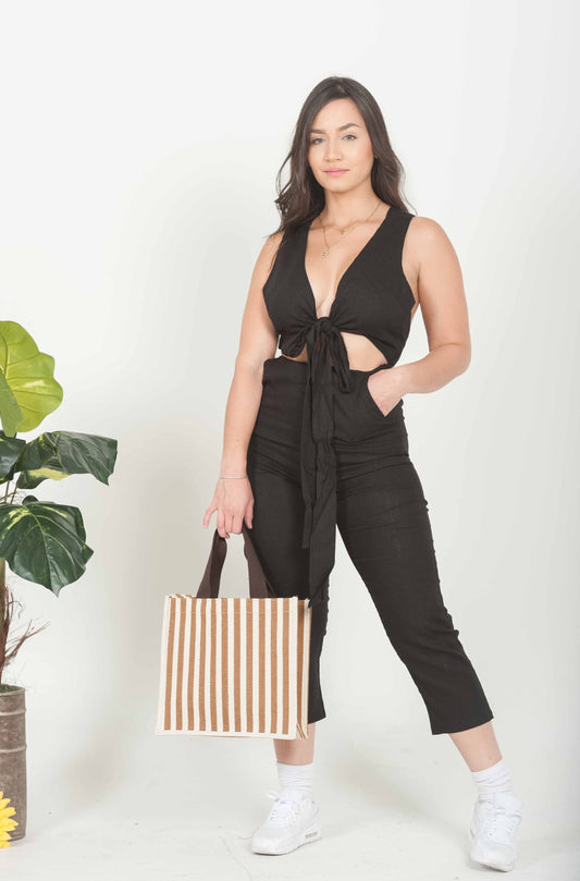 BLACK JUMPSUIT