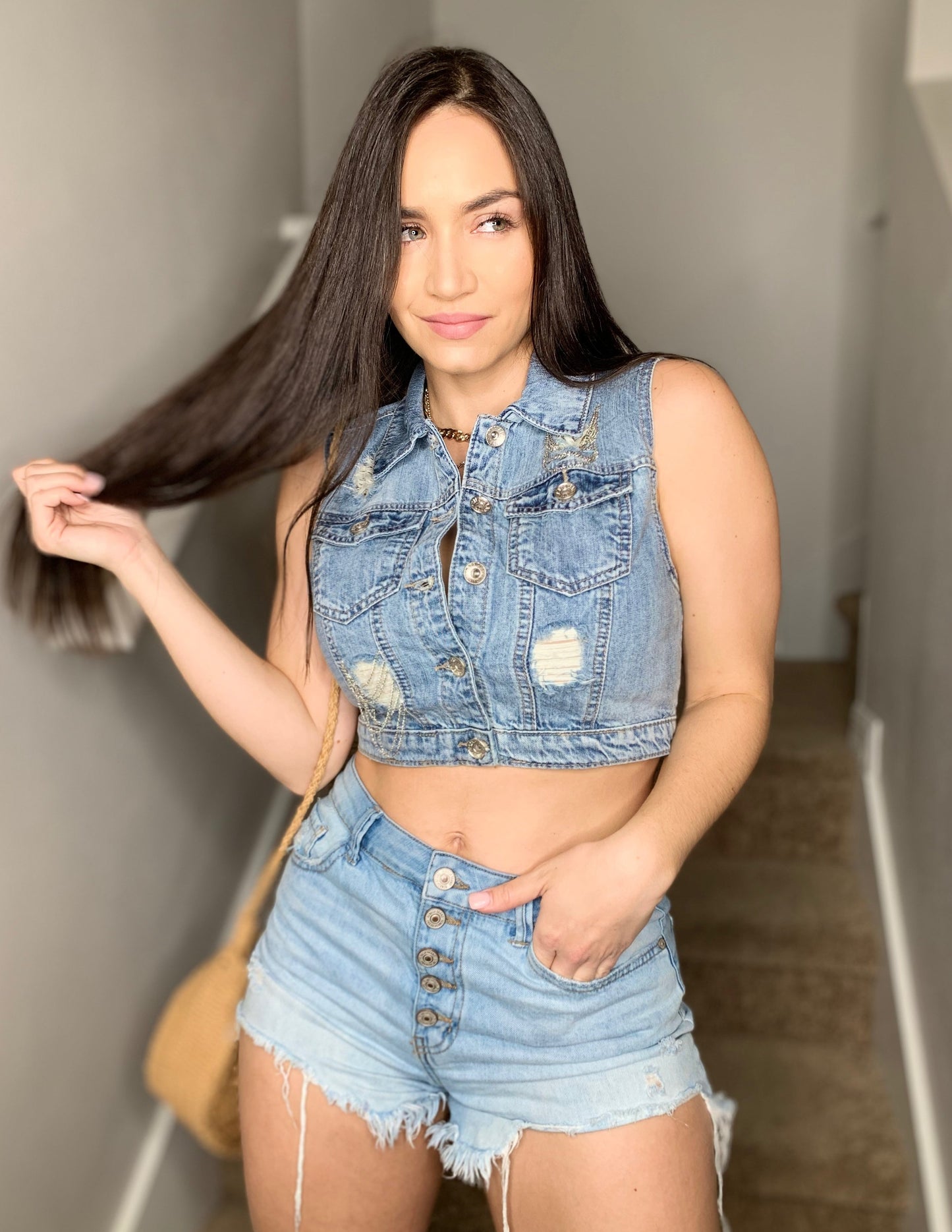 DENIM TOP