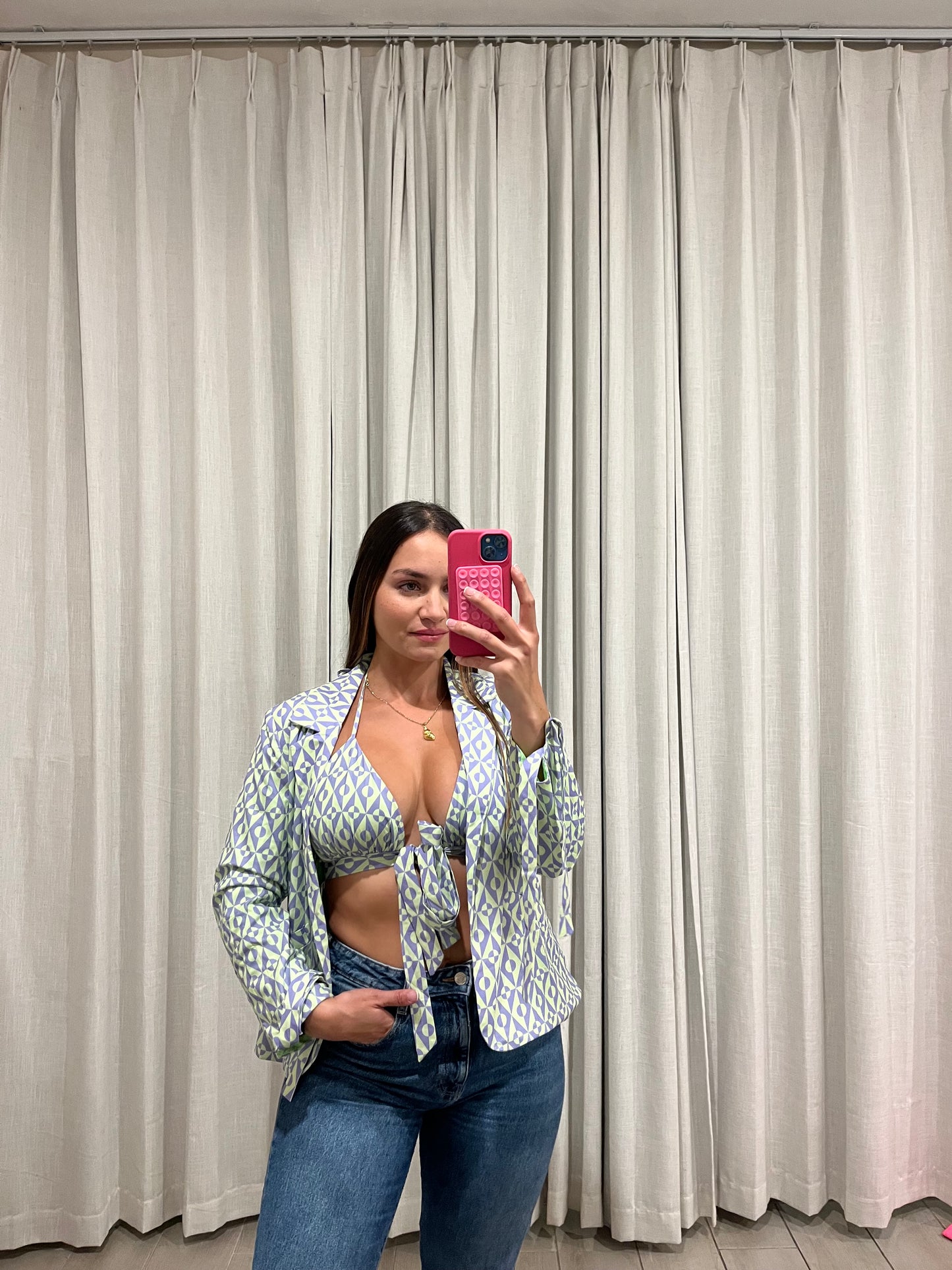 Top and blazer